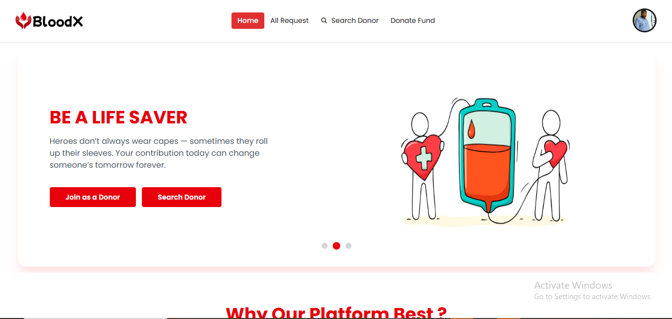 Blood X -Blood Donation Management
